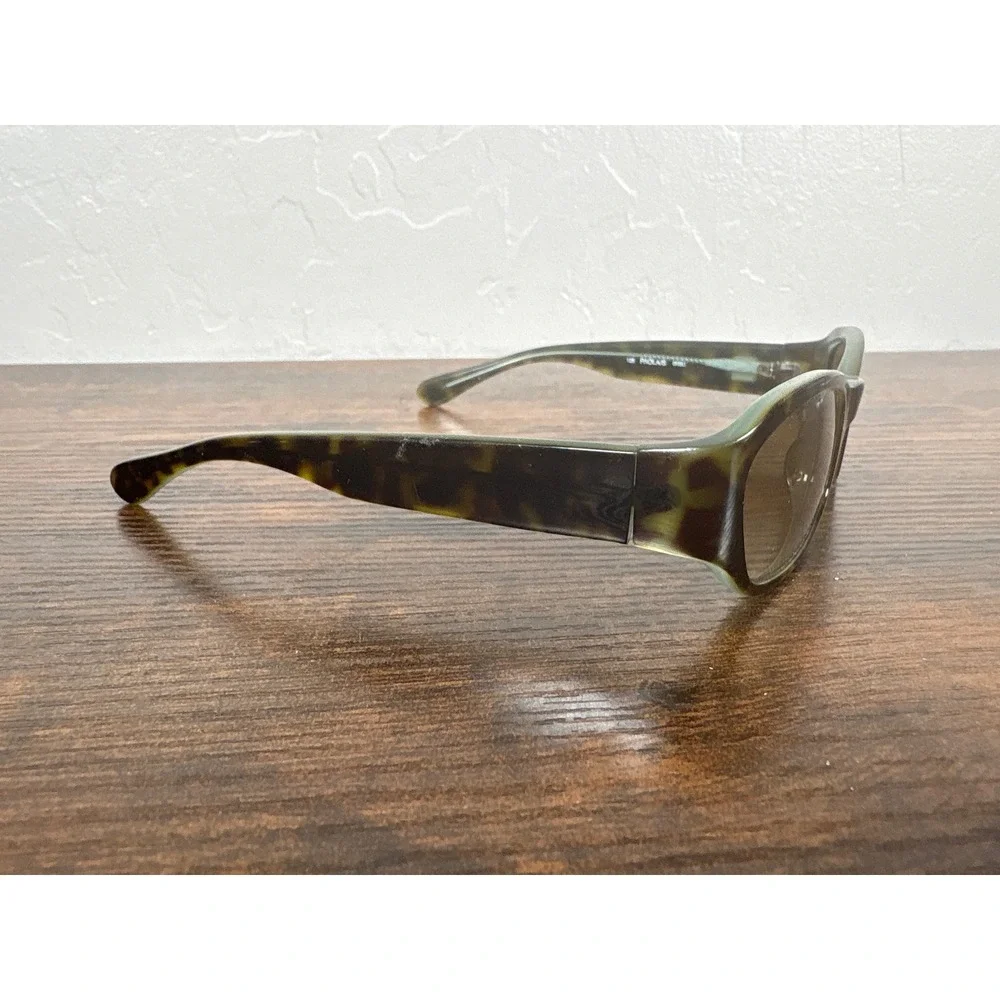 Kate Spade Paola/S Olive Green Tortoise Rectangular Sunglasses Made in Italy